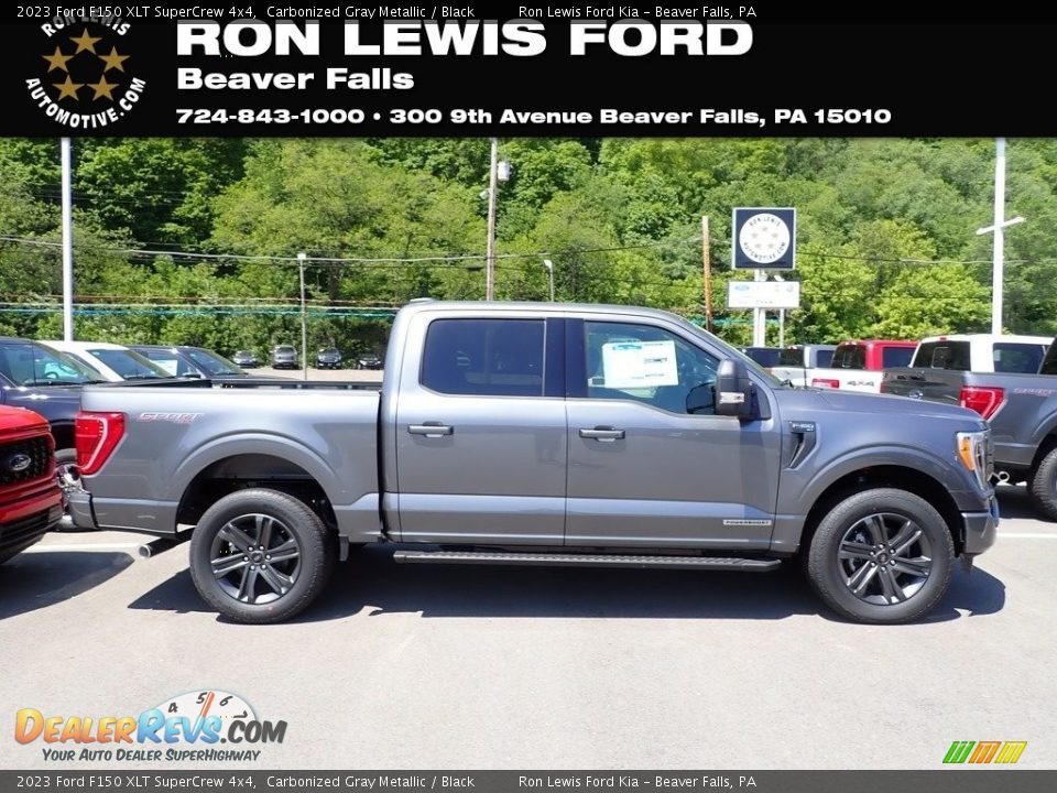 2023 Ford F150 XLT SuperCrew 4x4 Carbonized Gray Metallic / Black Photo #1