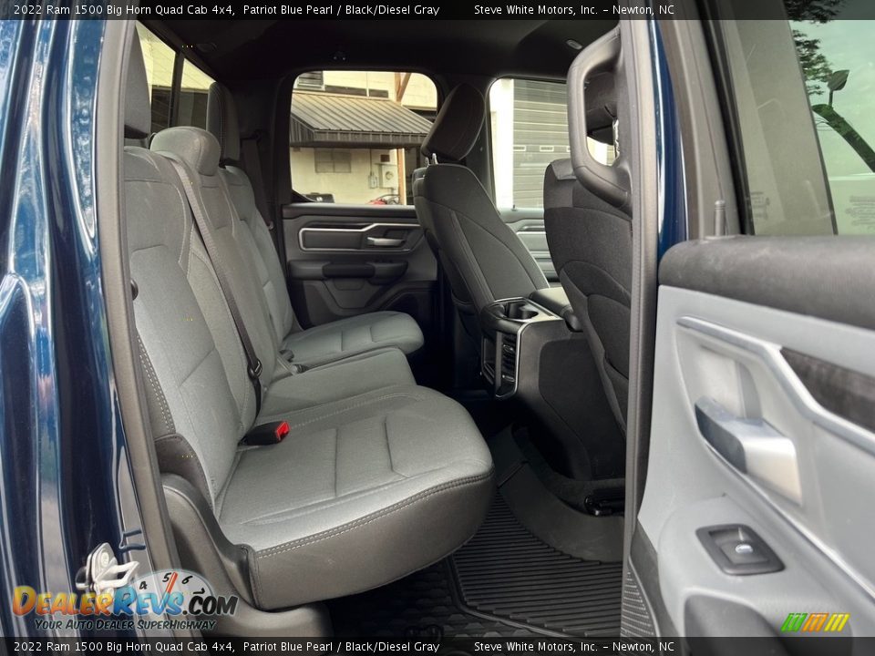 Rear Seat of 2022 Ram 1500 Big Horn Quad Cab 4x4 Photo #15