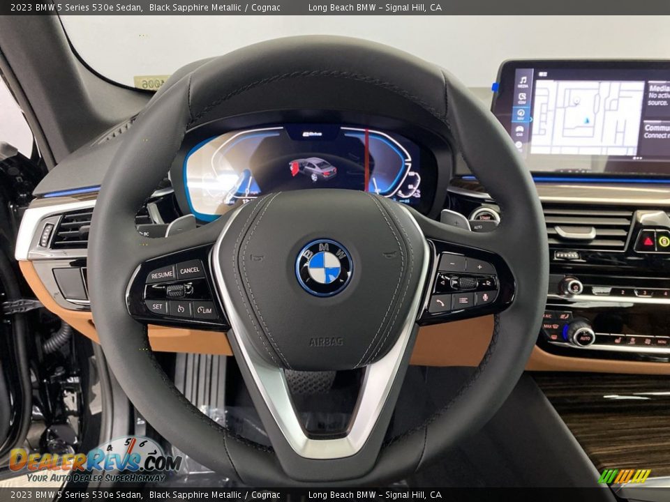 2023 BMW 5 Series 530e Sedan Steering Wheel Photo #14