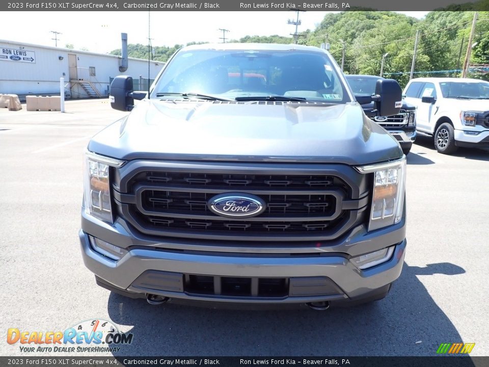 2023 Ford F150 XLT SuperCrew 4x4 Carbonized Gray Metallic / Black Photo #3