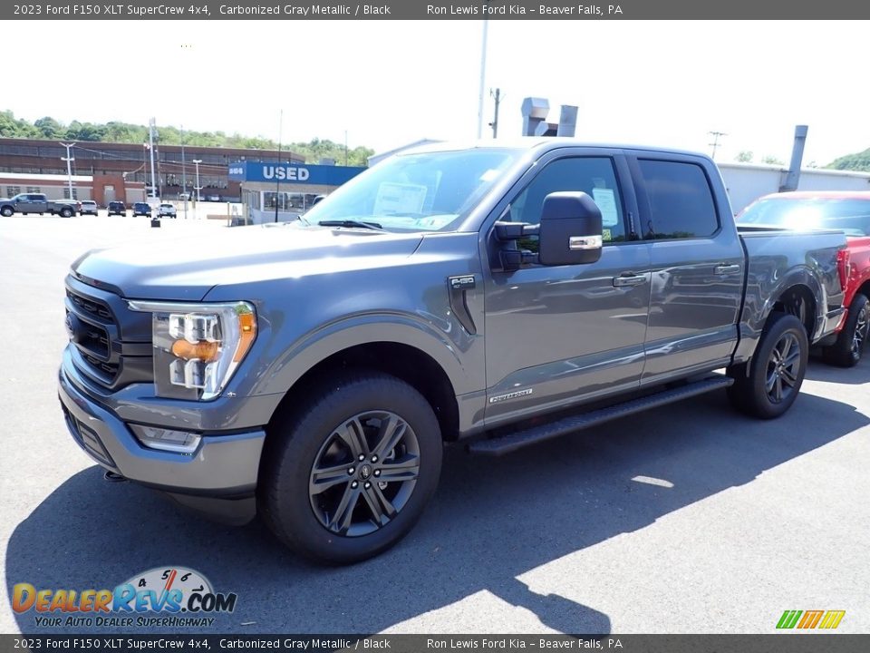 2023 Ford F150 XLT SuperCrew 4x4 Carbonized Gray Metallic / Black Photo #4