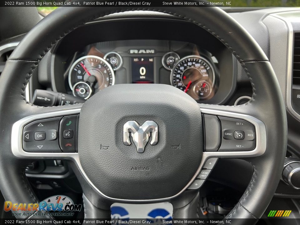 2022 Ram 1500 Big Horn Quad Cab 4x4 Steering Wheel Photo #18