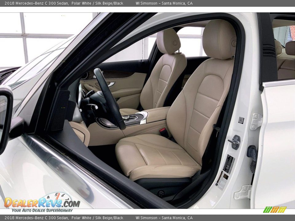 2018 Mercedes-Benz C 300 Sedan Polar White / Silk Beige/Black Photo #18