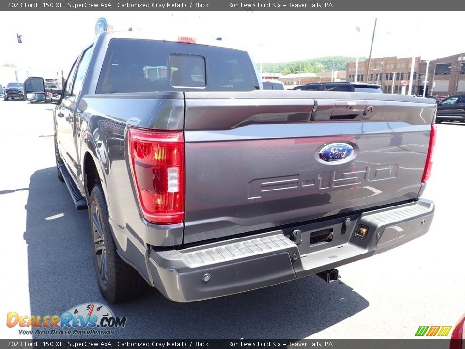 2023 Ford F150 XLT SuperCrew 4x4 Carbonized Gray Metallic / Black Photo #7
