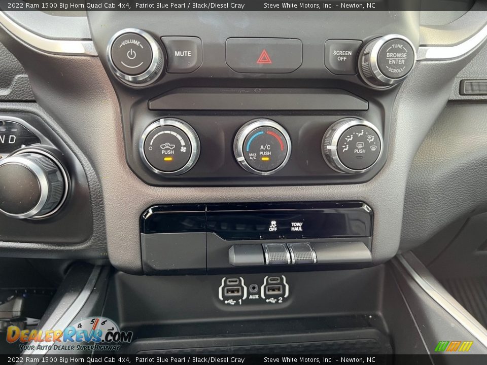 Controls of 2022 Ram 1500 Big Horn Quad Cab 4x4 Photo #23