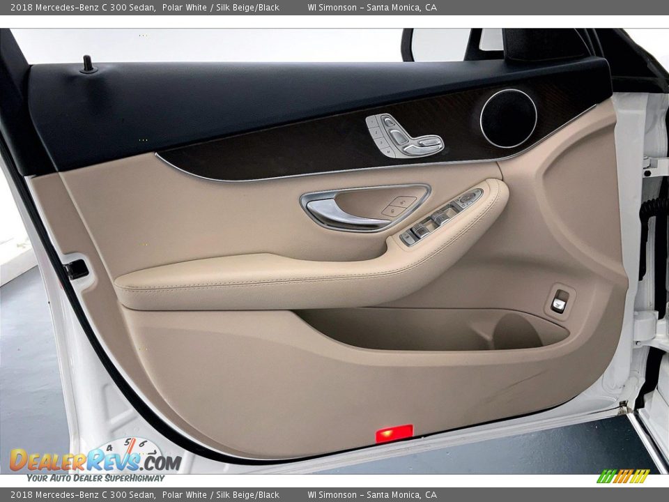 2018 Mercedes-Benz C 300 Sedan Polar White / Silk Beige/Black Photo #26