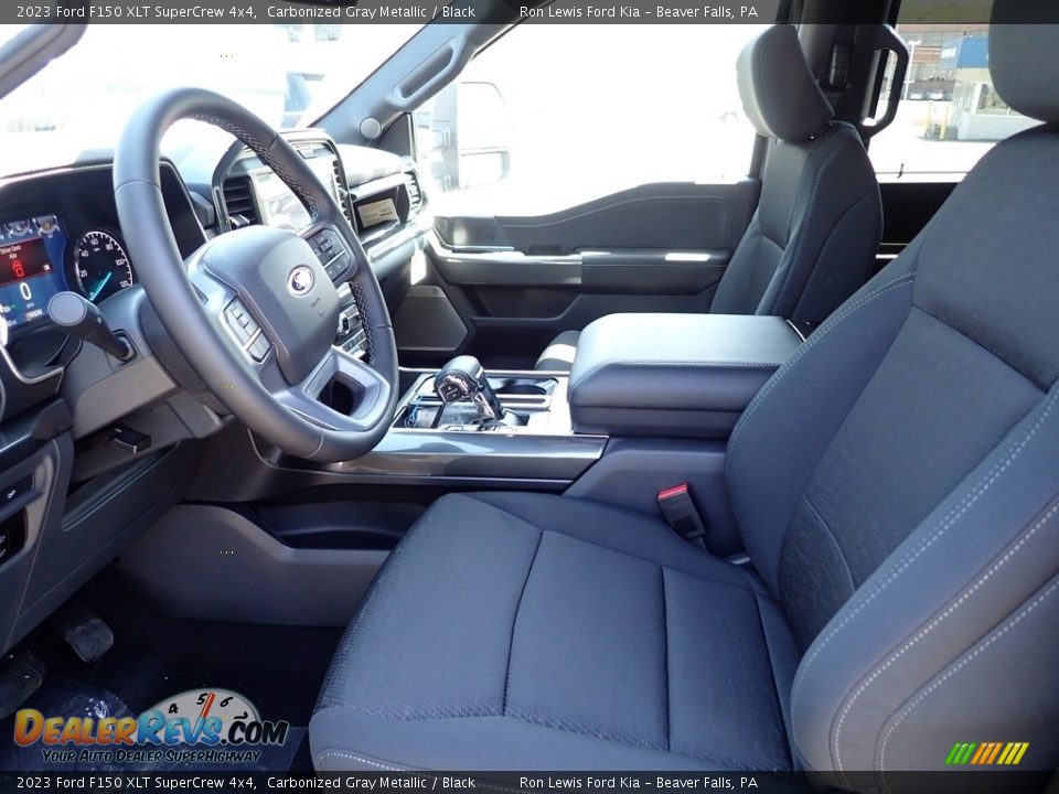 2023 Ford F150 XLT SuperCrew 4x4 Carbonized Gray Metallic / Black Photo #15