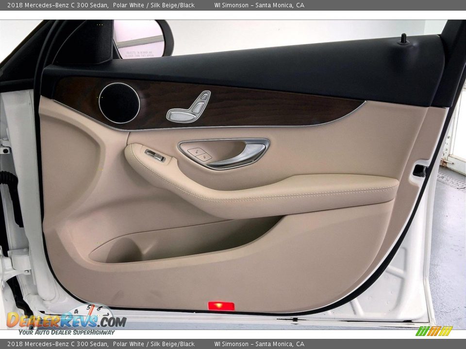 2018 Mercedes-Benz C 300 Sedan Polar White / Silk Beige/Black Photo #27