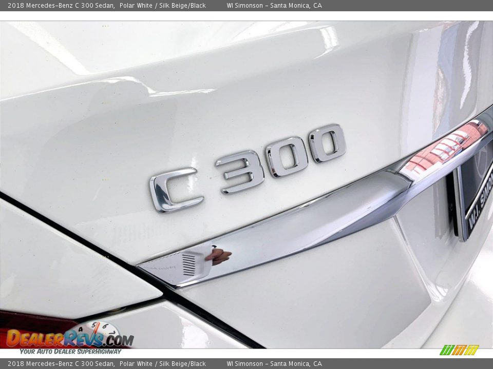 2018 Mercedes-Benz C 300 Sedan Polar White / Silk Beige/Black Photo #31