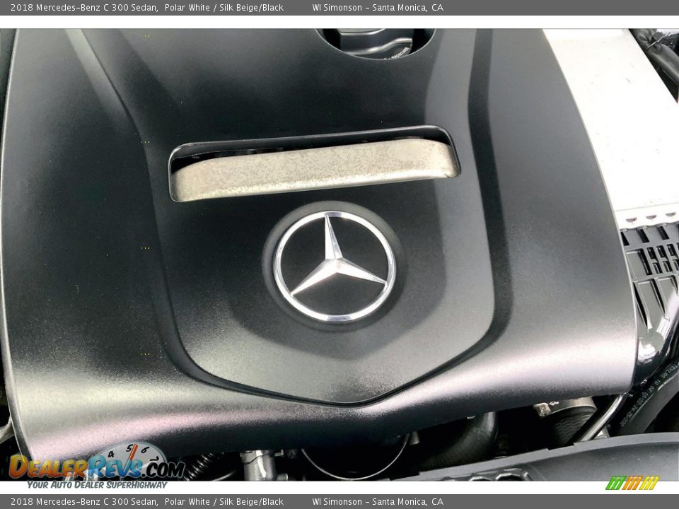 2018 Mercedes-Benz C 300 Sedan Polar White / Silk Beige/Black Photo #32