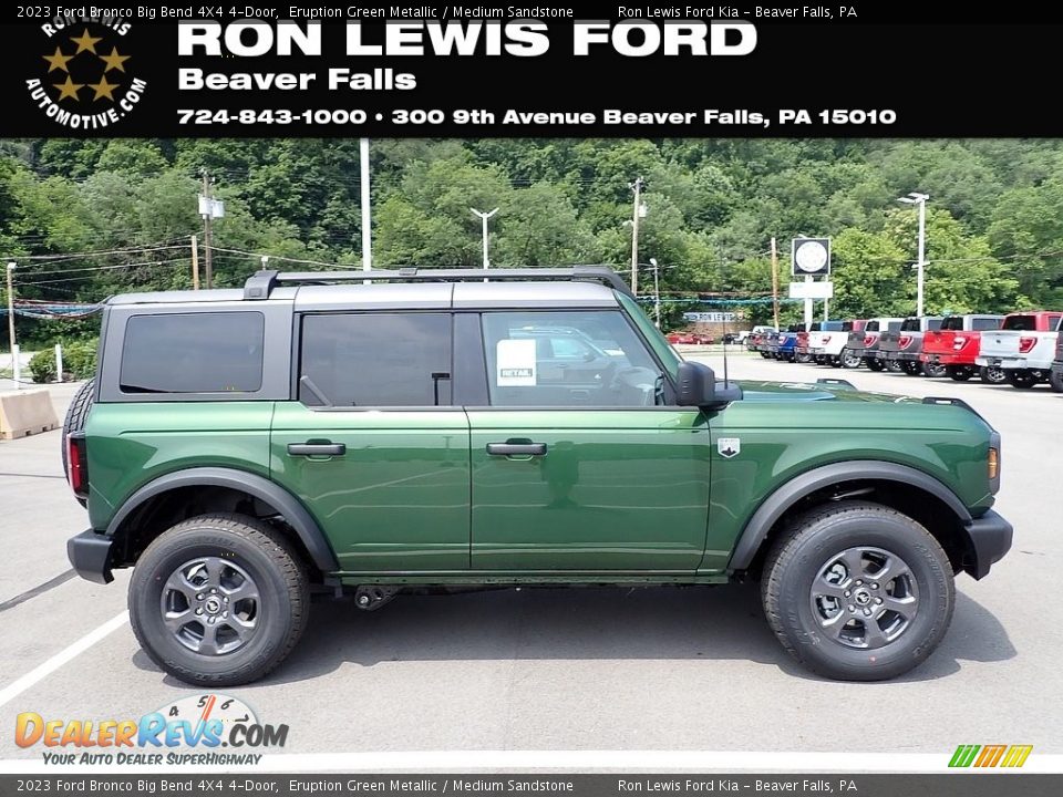2023 Ford Bronco Big Bend 4X4 4-Door Eruption Green Metallic / Medium Sandstone Photo #1