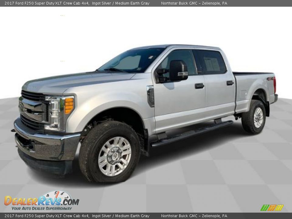 2017 Ford F250 Super Duty XLT Crew Cab 4x4 Ingot Silver / Medium Earth Gray Photo #1