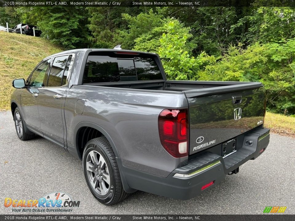 Modern Steel Metallic 2018 Honda Ridgeline RTL-E AWD Photo #11