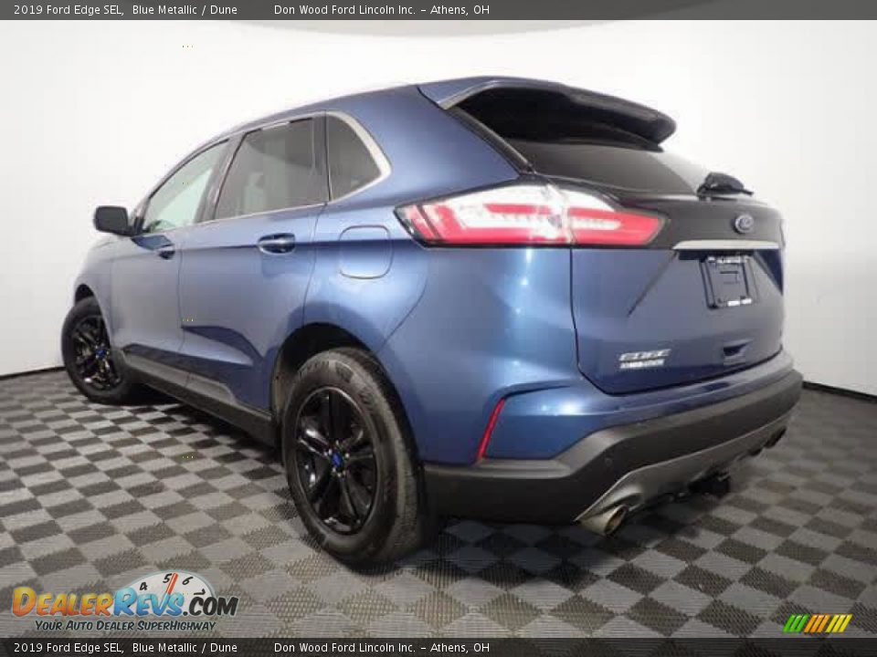 2019 Ford Edge SEL Blue Metallic / Dune Photo #8