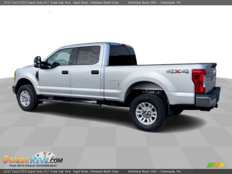 2017 Ford F250 Super Duty XLT Crew Cab 4x4 Ingot Silver / Medium Earth Gray Photo #6