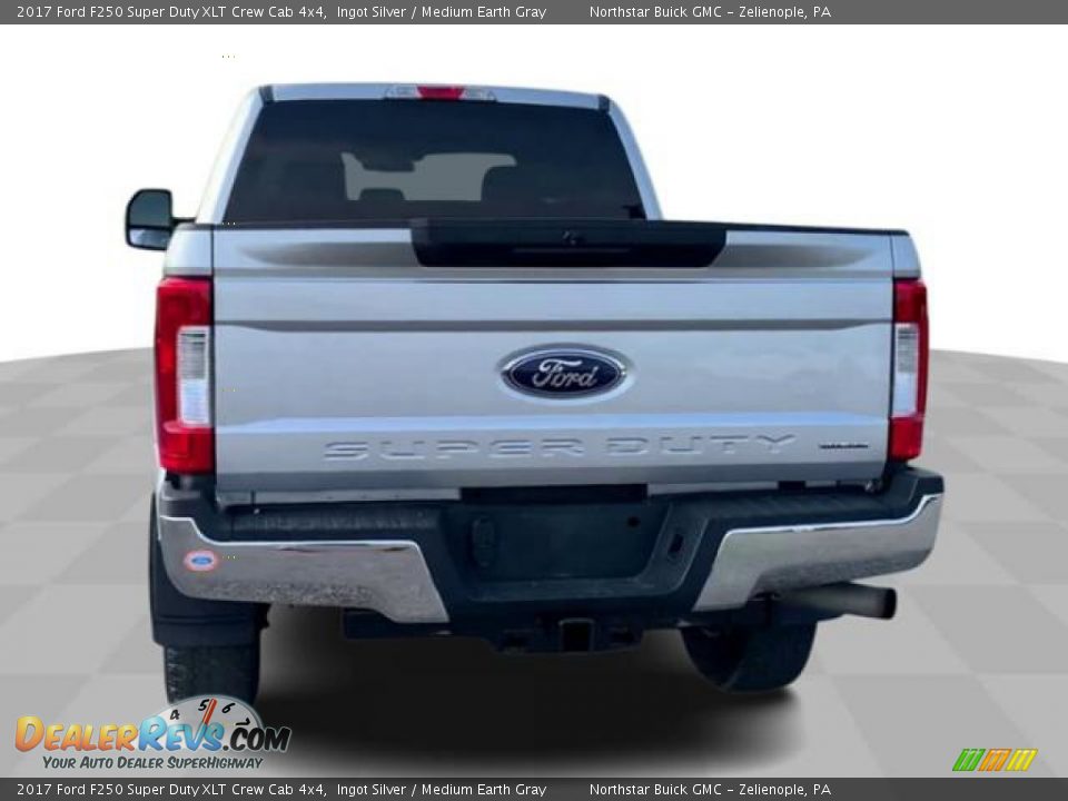 2017 Ford F250 Super Duty XLT Crew Cab 4x4 Ingot Silver / Medium Earth Gray Photo #7