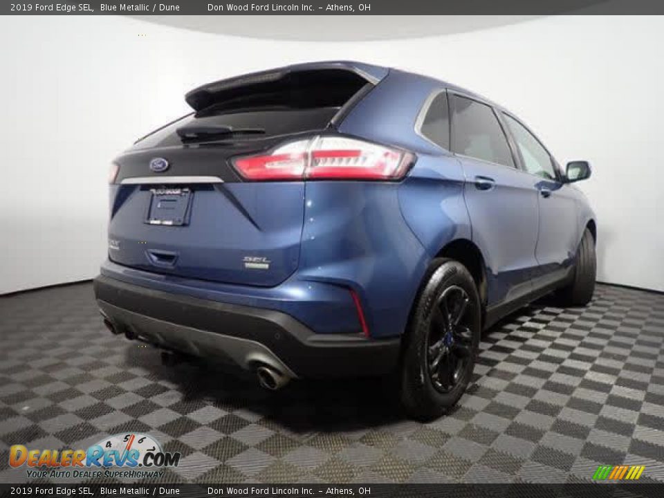 2019 Ford Edge SEL Blue Metallic / Dune Photo #13