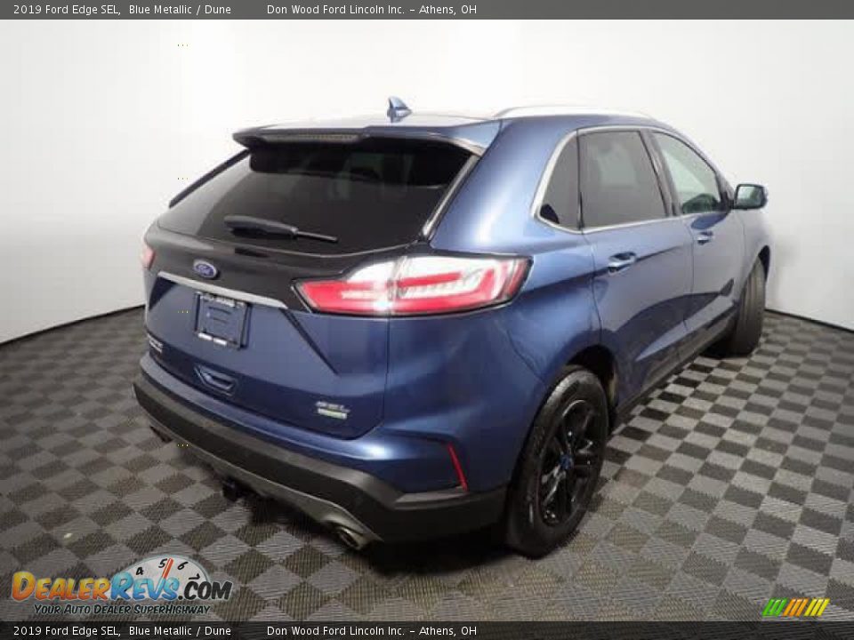 2019 Ford Edge SEL Blue Metallic / Dune Photo #14