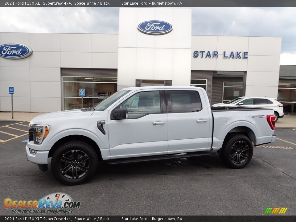 2021 Ford F150 XLT SuperCrew 4x4 Space White / Black Photo #1