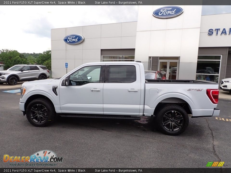 2021 Ford F150 XLT SuperCrew 4x4 Space White / Black Photo #2