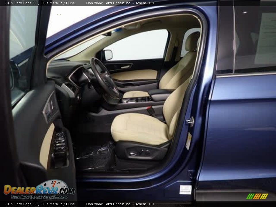 2019 Ford Edge SEL Blue Metallic / Dune Photo #18