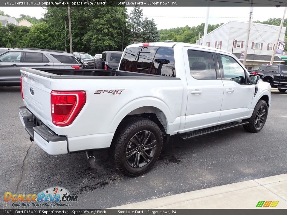 2021 Ford F150 XLT SuperCrew 4x4 Space White / Black Photo #5