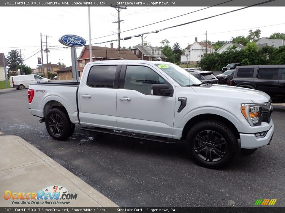 2021 Ford F150 XLT SuperCrew 4x4 Space White / Black Photo #6