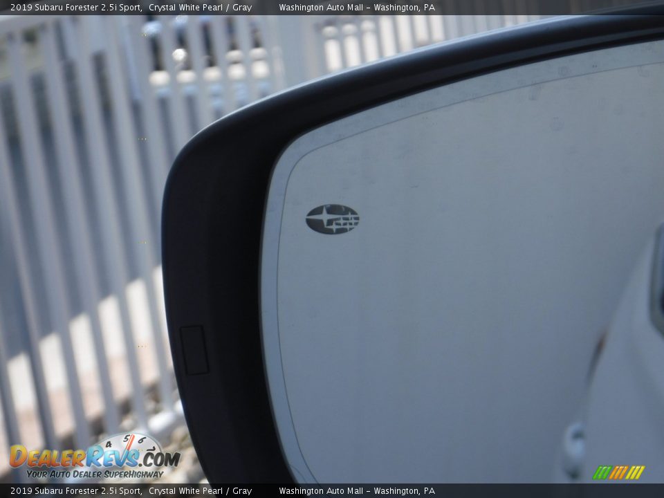 2019 Subaru Forester 2.5i Sport Crystal White Pearl / Gray Photo #13