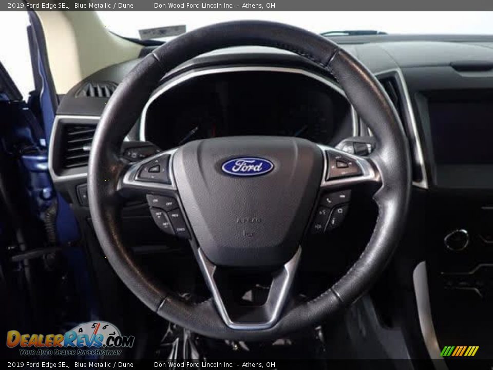 2019 Ford Edge SEL Blue Metallic / Dune Photo #22