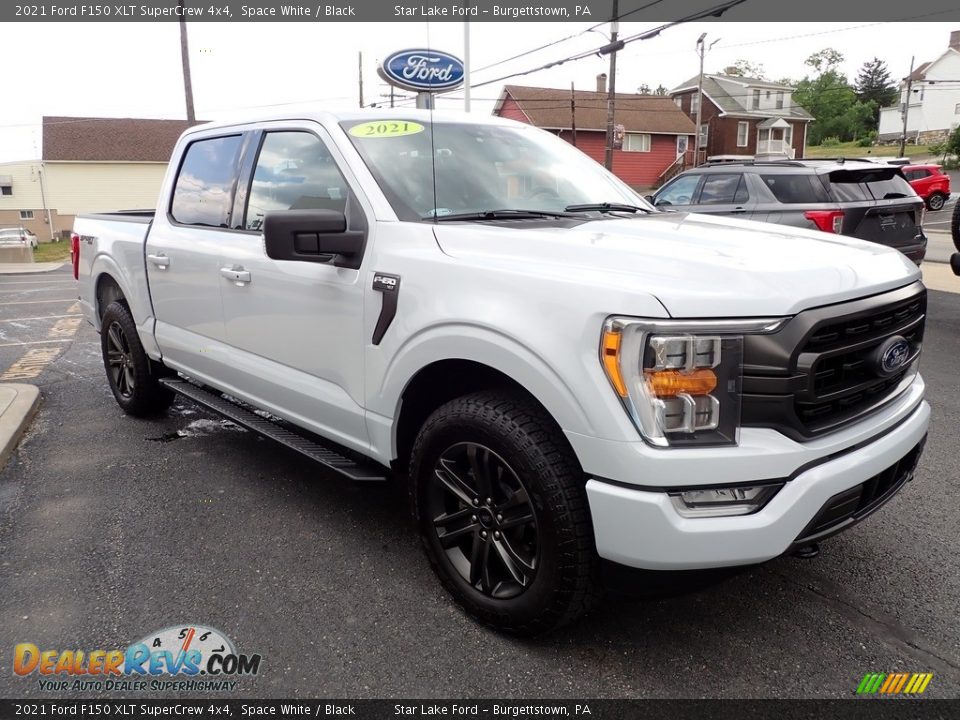 2021 Ford F150 XLT SuperCrew 4x4 Space White / Black Photo #7