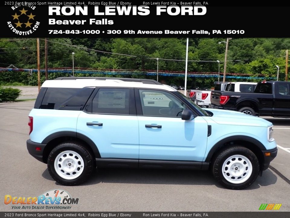 2023 Ford Bronco Sport Heritage Limited 4x4 Robins Egg Blue / Ebony Photo #1