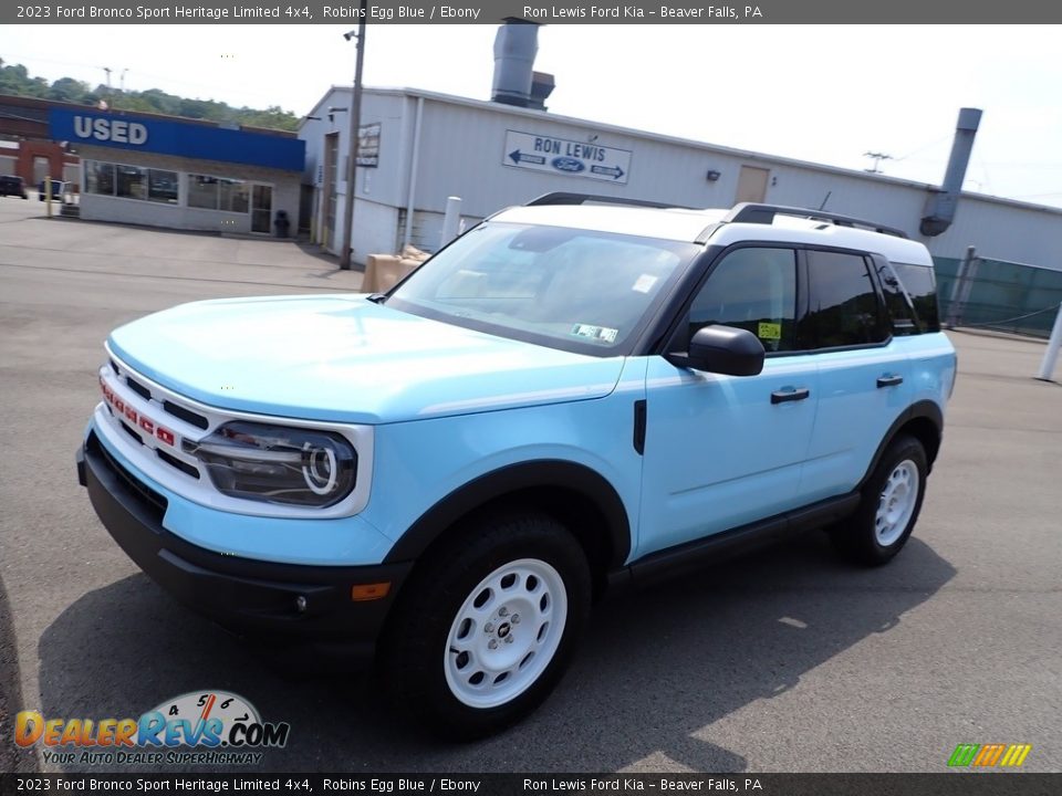 2023 Ford Bronco Sport Heritage Limited 4x4 Robins Egg Blue / Ebony Photo #4