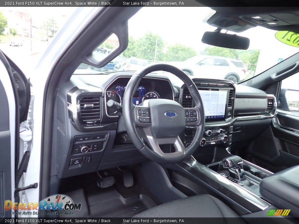 2021 Ford F150 XLT SuperCrew 4x4 Space White / Black Photo #14