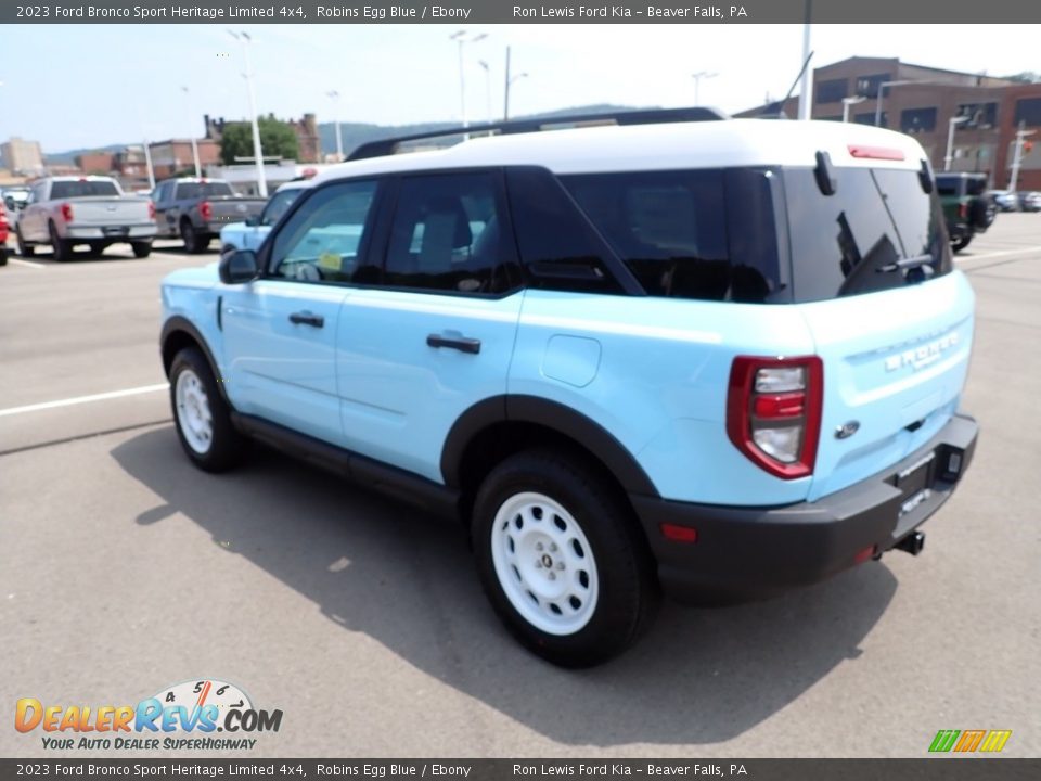 2023 Ford Bronco Sport Heritage Limited 4x4 Robins Egg Blue / Ebony Photo #6