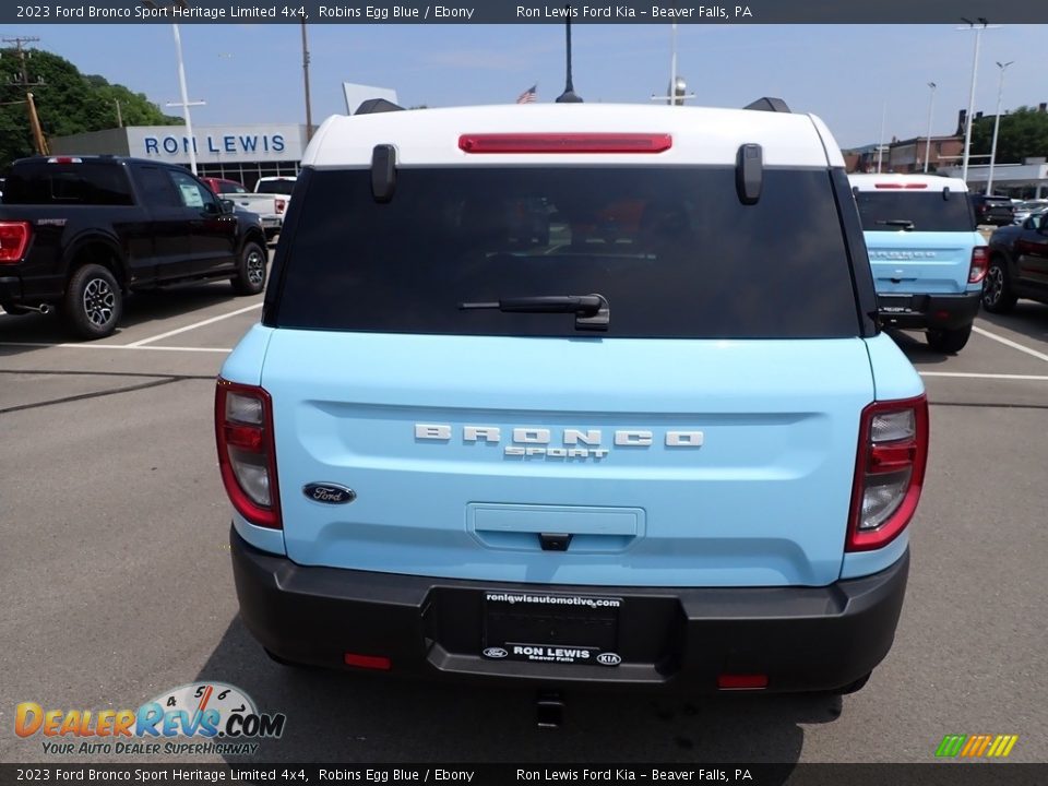2023 Ford Bronco Sport Heritage Limited 4x4 Robins Egg Blue / Ebony Photo #7