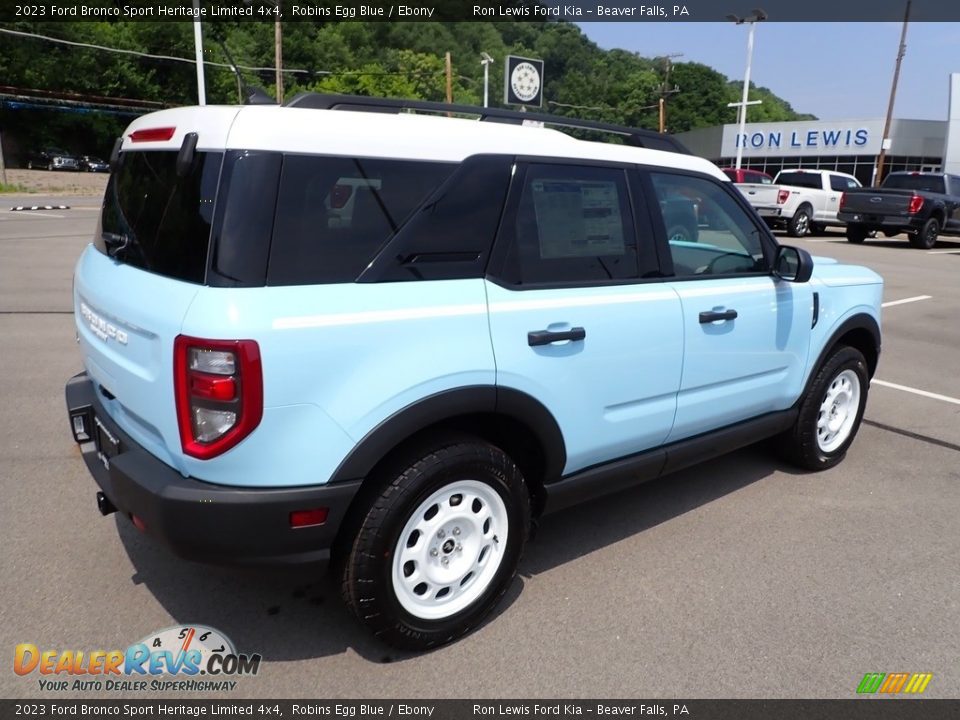 2023 Ford Bronco Sport Heritage Limited 4x4 Robins Egg Blue / Ebony Photo #8