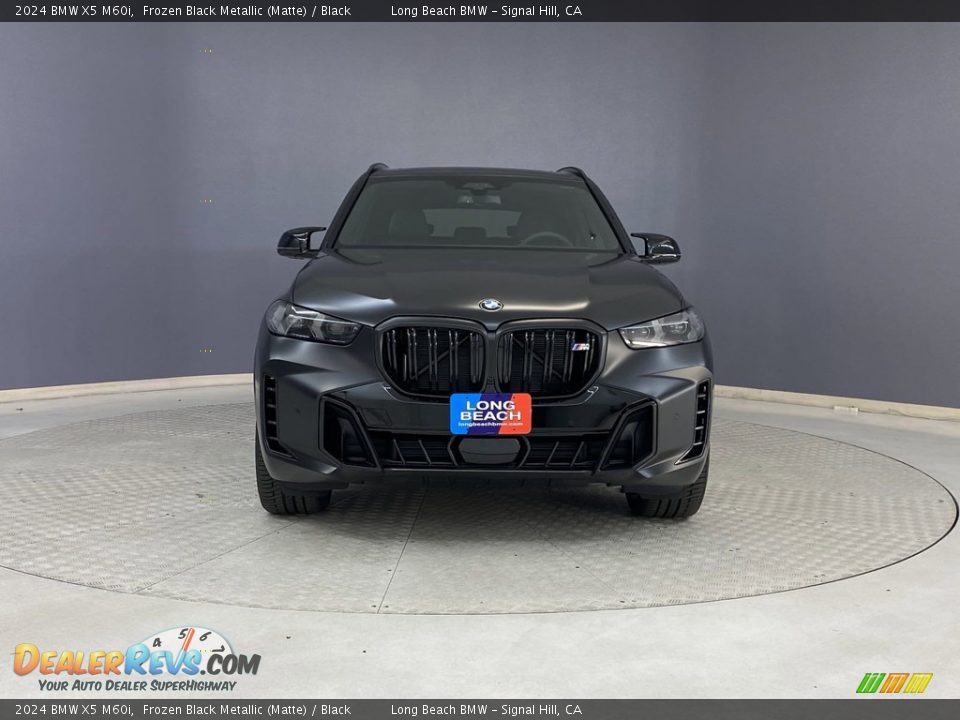 2024 BMW X5 M60i Frozen Black Metallic (Matte) / Black Photo #2