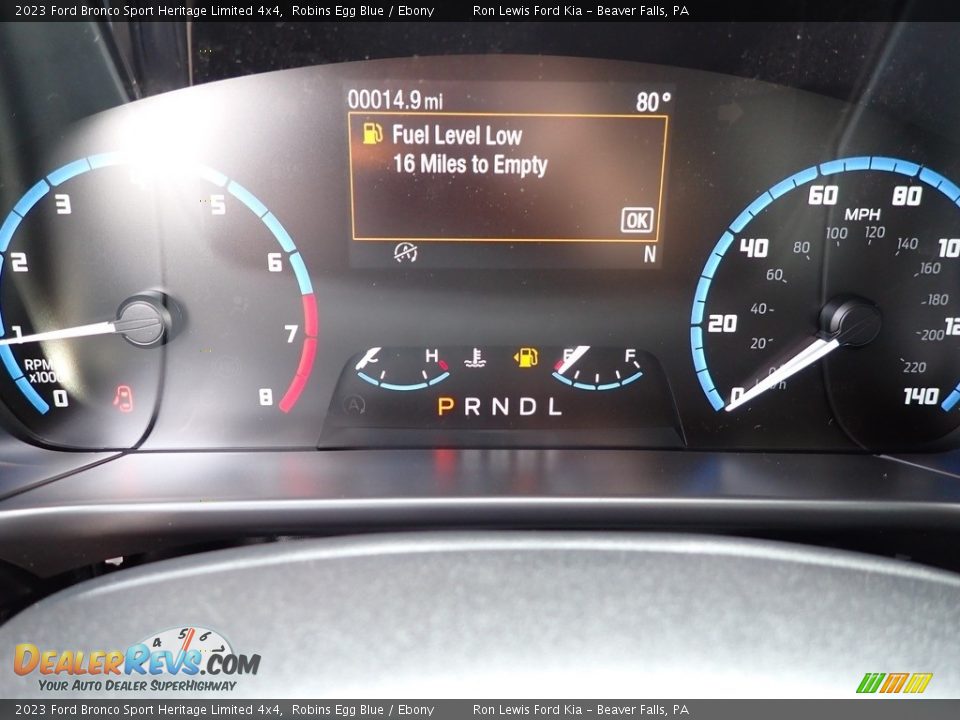 2023 Ford Bronco Sport Heritage Limited 4x4 Robins Egg Blue / Ebony Photo #17