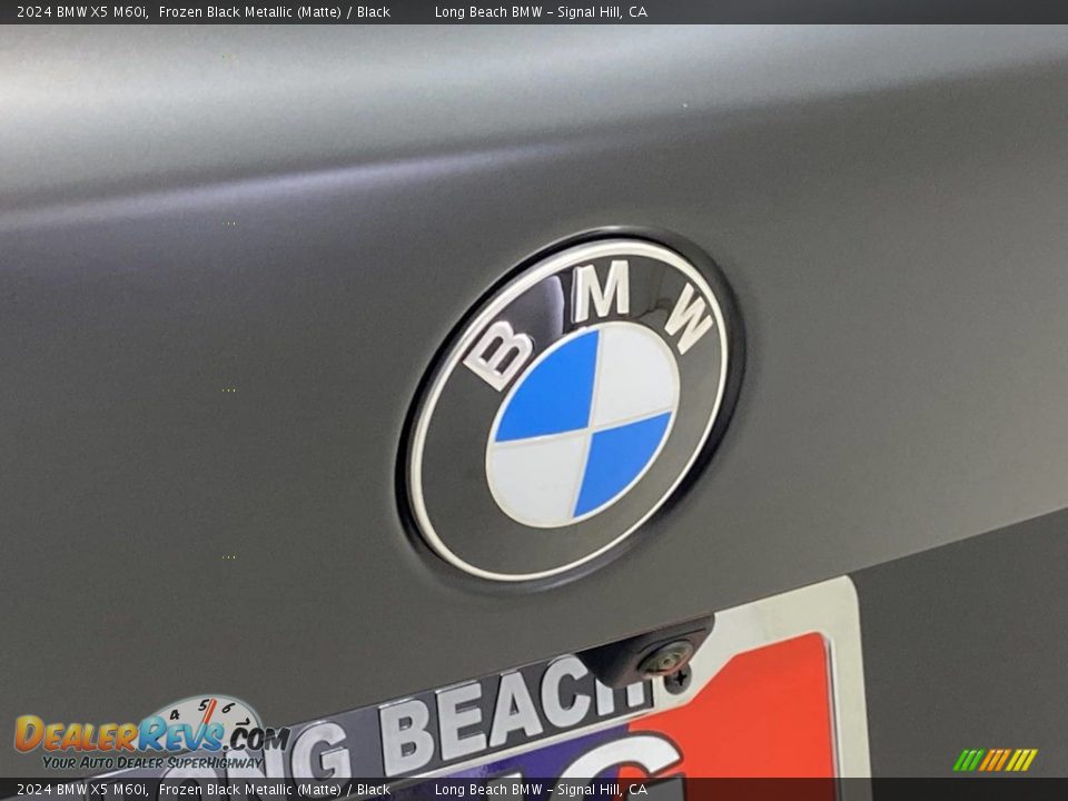 2024 BMW X5 M60i Frozen Black Metallic (Matte) / Black Photo #7