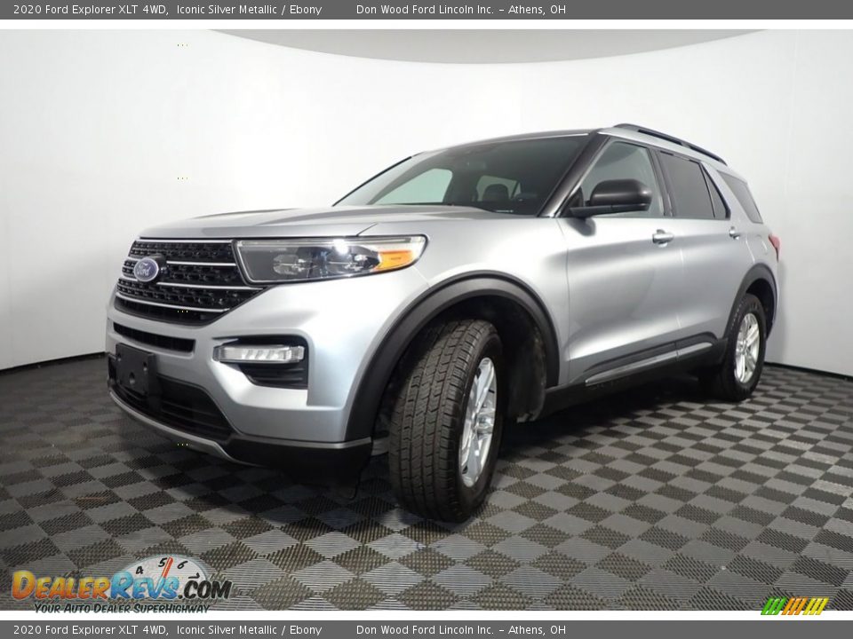 2020 Ford Explorer XLT 4WD Iconic Silver Metallic / Ebony Photo #8