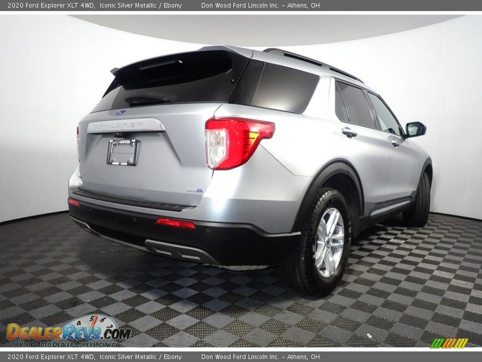 2020 Ford Explorer XLT 4WD Iconic Silver Metallic / Ebony Photo #17