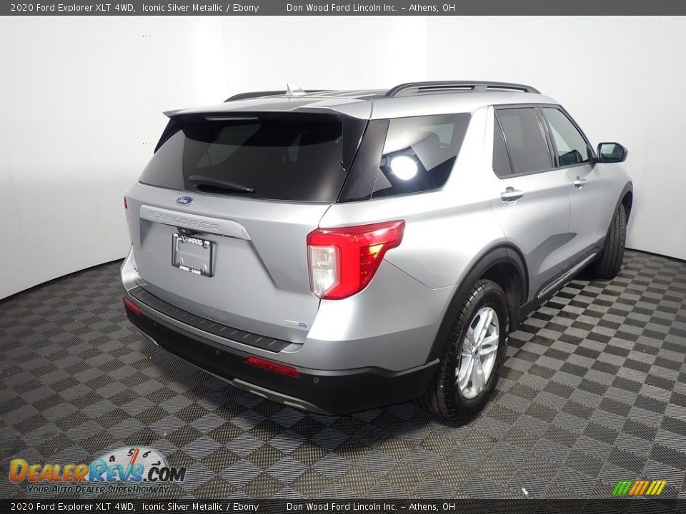 2020 Ford Explorer XLT 4WD Iconic Silver Metallic / Ebony Photo #18