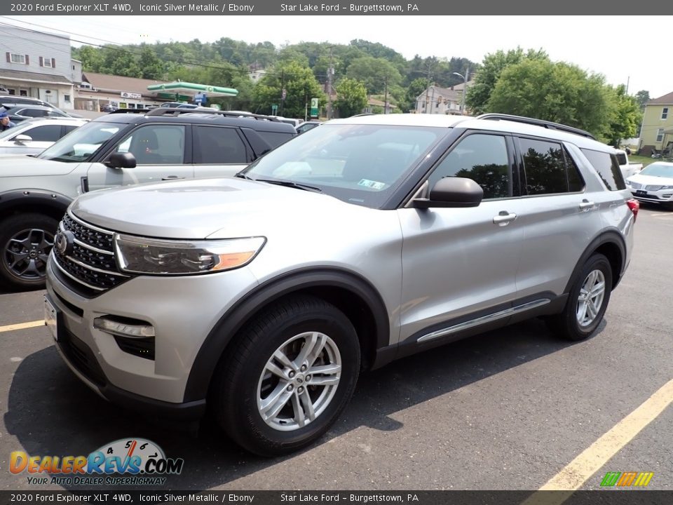 2020 Ford Explorer XLT 4WD Iconic Silver Metallic / Ebony Photo #1