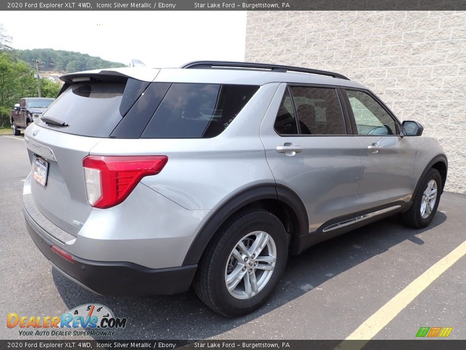 2020 Ford Explorer XLT 4WD Iconic Silver Metallic / Ebony Photo #4