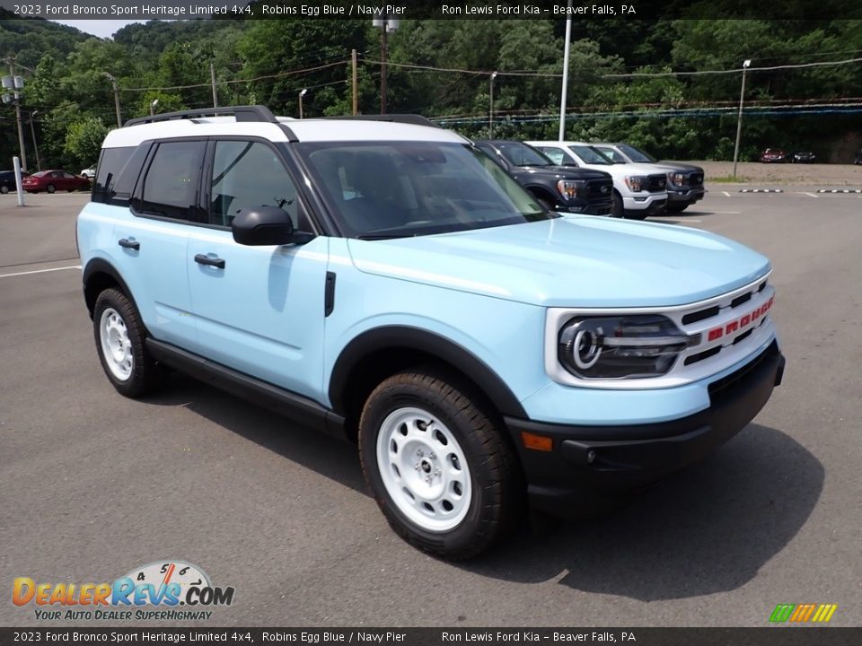 Robins Egg Blue 2023 Ford Bronco Sport Heritage Limited 4x4 Photo #2