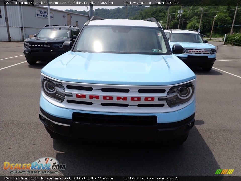 2023 Ford Bronco Sport Heritage Limited 4x4 Robins Egg Blue / Navy Pier Photo #3