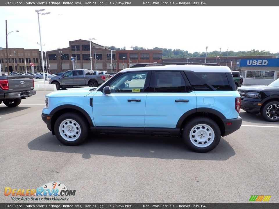 2023 Ford Bronco Sport Heritage Limited 4x4 Robins Egg Blue / Navy Pier Photo #5