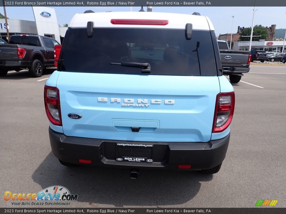 2023 Ford Bronco Sport Heritage Limited 4x4 Robins Egg Blue / Navy Pier Photo #7