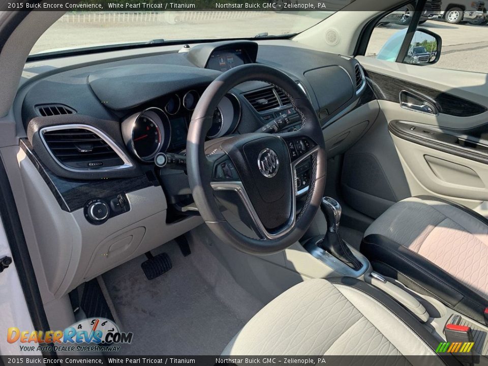 2015 Buick Encore Convenience White Pearl Tricoat / Titanium Photo #10