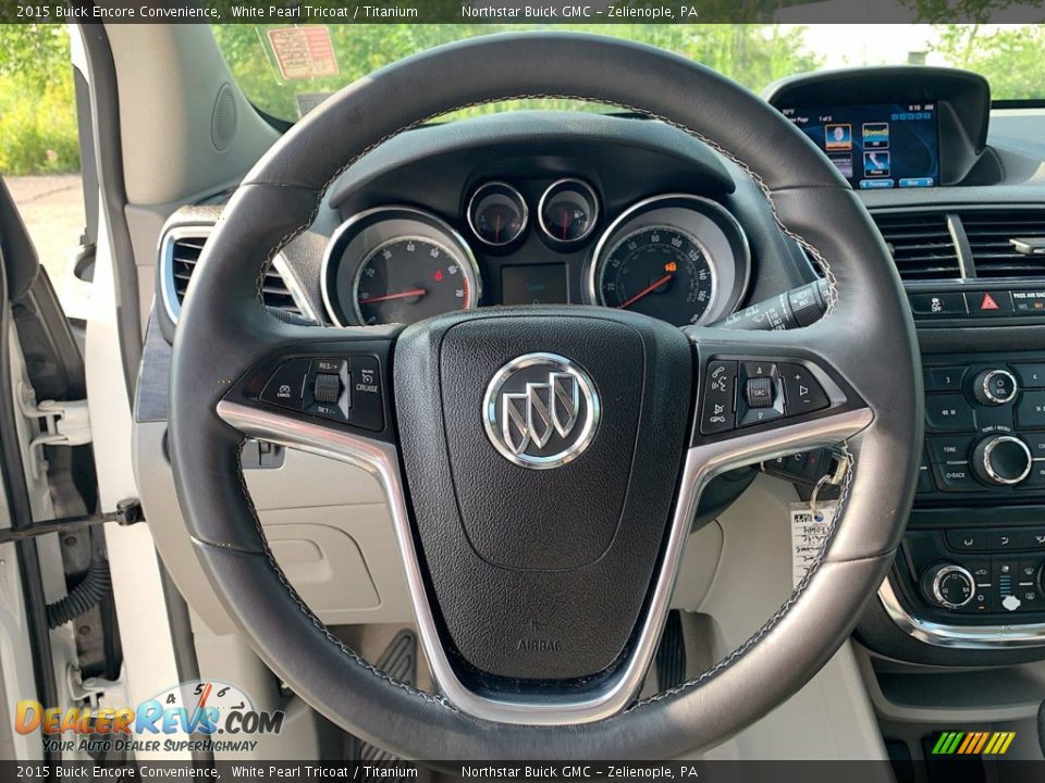 2015 Buick Encore Convenience White Pearl Tricoat / Titanium Photo #11